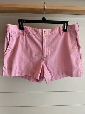 Polo Ralph Lauren Pink Women's Cotton Seersucker Classic Shorts Size 14
